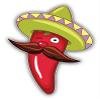 KW Vinyl Magnet Funny Mexican Pepper Cartoon Truck Car Magnet Bumper Sticker Magnetic 5" view 1