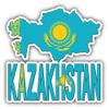 KW Vinyl Magnet Kazakhstan Map Flag Slogan Truck Car Magnet Bumper Sticker Magnetic 5" view 1