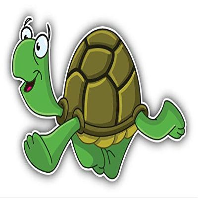 KW Vinyl Magnet Happy Turtle Cartoon Truck Car Magnet Bumper Sticker Magnetic 5"
