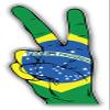 KW Vinyl Magnet Brazil World Flag Hand Peace Sign Truck Car Magnet Bumper Sticker Magnetic 5" view 1