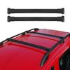 OMAC Roof Rack Cross Bars for Jeep Liberty 2002-2007 Lockable 165Lbs Aluminium Black 2Pcs fits Cargo Carriers Kayak Canoe Bike Snowboard view 2