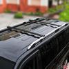 OMAC Roof Rack Cross Bars for Jeep Liberty 2002-2007 Lockable 165Lbs Aluminium Black 2Pcs fits Cargo Carriers Kayak Canoe Bike Snowboard view 3