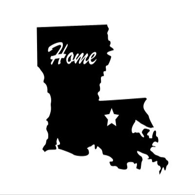 JB Print Magnet Louisiana Home Vinyl Decal Sticker Car Waterproof Car Decal Magnetic Bumper Sticker 5"