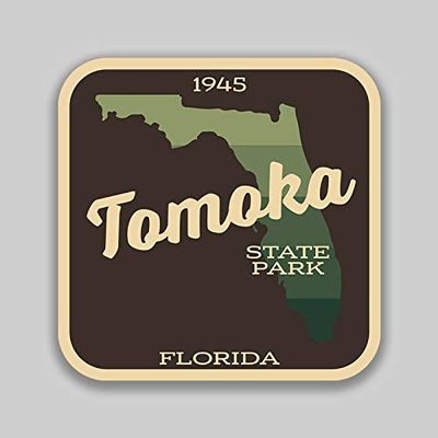 JB Print Magnet Tomoka State Park Sticker Explore Wanderlust Camping Florida Vinyl Decal Sticker Car Waterproof Car Decal Magnetic Bumper Sticker 5"