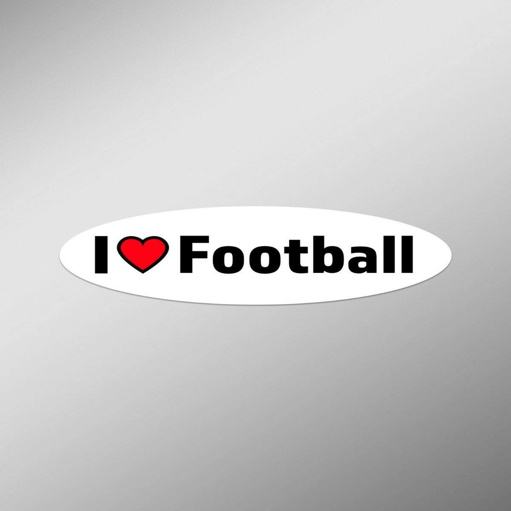 JB Print Magnet I Love Football Vinyl Decal Sticker Car Waterproof Car Decal Magnetic Bumper Sticker 5"