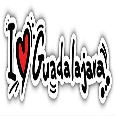 KW Vinyl Magnet I Love Guadalajara Slogan Truck Car Magnet Bumper Sticker Magnetic 5"