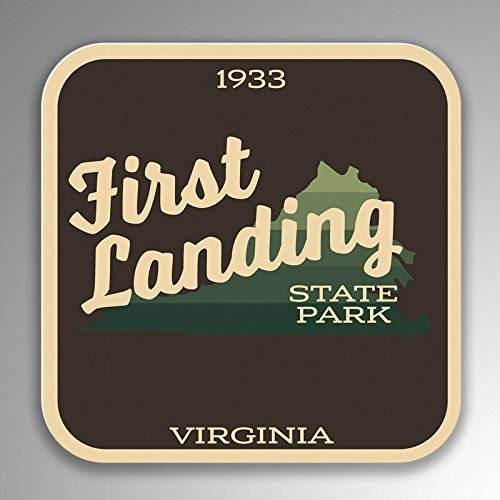 JB Print Magnet First Landing State Park Explore Wanderlust Camping Hiking Vinyl Decal Sticker Car Waterproof Car Decal Magnetic Bumper Sticker 5"