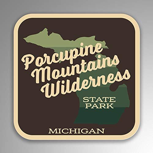 JB Print Magnet Porcupine Mountains Wilderness State Park Explore Wanderlust Camp Vinyl Decal Sticker Car Waterproof Car Decal Magnetic Bumper Sticker 5"