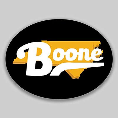 JB Print Magnet Boone North Carolina Oval Vinyl City Town College University Vinyl Decal Sticker Car Waterproof Car Decal Magnetic Bumper Sticker 5"