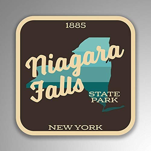 JB Print Magnet Niagara Falls State Park Explore Wanderlust Camping New York Vinyl Decal Sticker Car Waterproof Car Decal Magnetic Bumper Sticker 5"