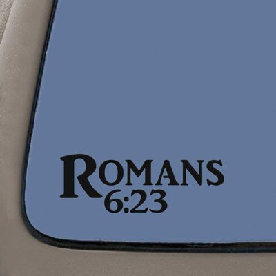 JB Print Magnet Romans 6:23 Bible Verse Vinyl Decal Sticker Car Waterproof Car Decal Magnetic Bumper Sticker 5"