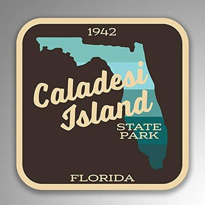 JB Print Magnet Caladesi Island State Park Explore Wanderlust Camping Hiking Vinyl Decal Sticker Car Waterproof Car Decal Magnetic Bumper Sticker 5"