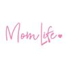 Milk Mug Designs Mom Life with Heart 10 inch Light Pink Vinyl Decal view 1