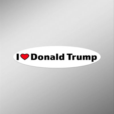JB Print Magnet I Love Donald Trump Vinyl Decal Sticker Car Waterproof Car Decal Magnetic Bumper Sticker 5"