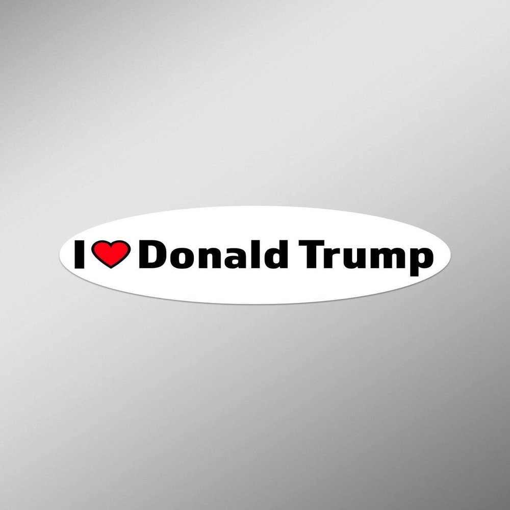 JB Print Magnet I Love Donald Trump Vinyl Decal Sticker Car Waterproof Car Decal Magnetic Bumper Sticker 5"