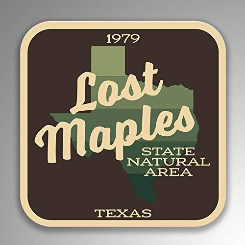 JB Print Magnet Lost Maples State Natural Area Explore Wanderlust Camping Hiking Vinyl Decal Sticker Car Waterproof Car Decal Magnetic Bumper Sticker 5"