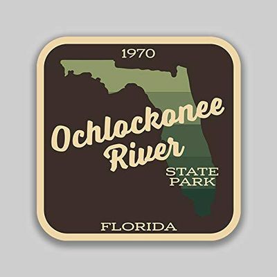 JB Print Magnet Ochlockonee River State Park Sticker Explore Wanderlust Camping Florida Vinyl Decal Sticker Car Waterproof Car Decal Magnetic Bumper Sticker 5"