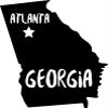 JB Print Magnet Atlanta Georgia Vinyl Decal Sticker Car Waterproof Car Decal Magnetic Bumper Sticker 5" view 1
