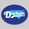 JB Print Magnet Durham North Carolina Oval Vinyl City Town College University Vinyl Decal Sticker Car Waterproof Car Decal Magnetic Bumper Sticker 5" view 1