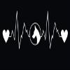 JB Print Magnet Doberman Heartbeat Decal Premium Quality White Vinyl Vinyl Decal Sticker Car Waterproof Car Decal Magnetic Bumper Sticker 5" view 1