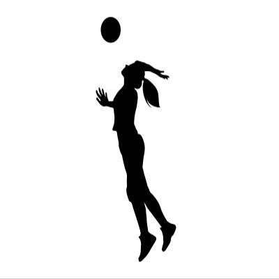 Magnet Volleyball Player Jump Serving Vinyl Decal Sticker Car Waterproof Car Decal Magnetic Bumper Sticker 5"