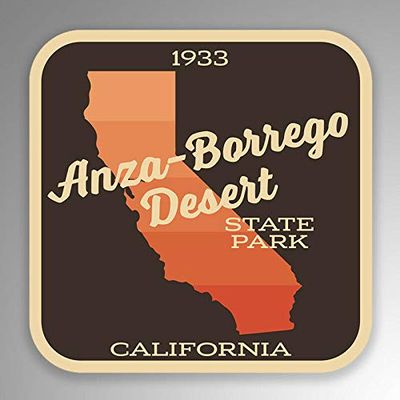 JB Print Magnet Anza Borrego Desert State Park Hiking Camping Explore Wanderlust Vinyl Decal Sticker Car Waterproof Car Decal Magnetic Bumper Sticker 5"