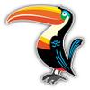 KW Vinyl Magnet Funny Toucan Truck Car Magnet Bumper Sticker Magnetic 5" view 1