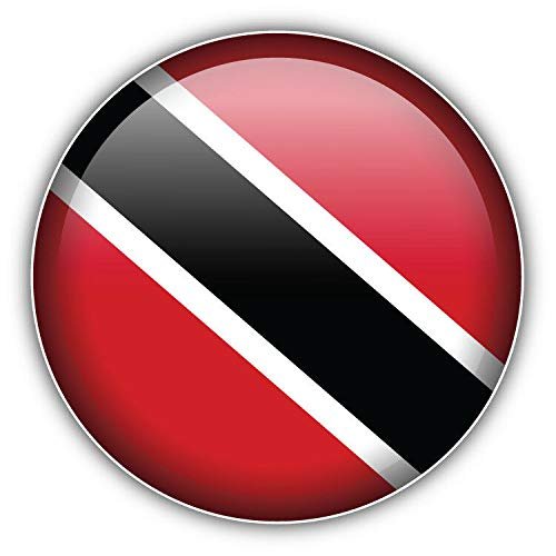 KW Vinyl Magnet Trinidad and Tobago World Flag Label Truck Car Magnet Bumper Sticker Magnetic 5"