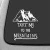 JB Print Magnet Take Me to The Mountains Vinyl Decal Sticker Car Waterproof Car Decal Magnetic Bumper Sticker 5" view 1