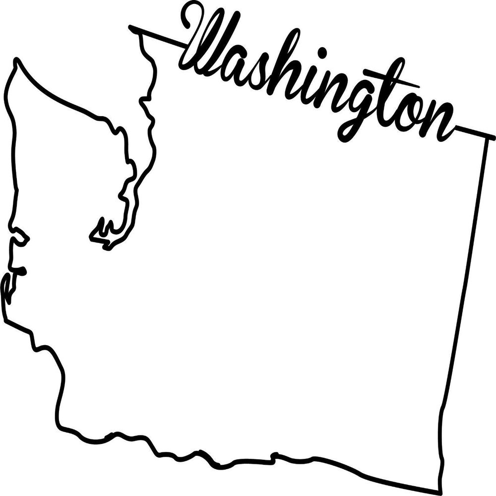 JB Print Magnet State of Washington Script Vinyl Decal Sticker Car Waterproof Car Decal Magnetic Bumper Sticker 5"