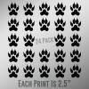 Magnet Cat Paw Prints 24-Pack Vinyl Decal Sticker Car Waterproof Car Decal Magnetic Bumper Sticker 5" view 1