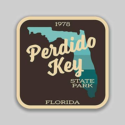 JB Print Magnet Perdido Key State Park Sticker Explore Wanderlust Camping Florida Vinyl Decal Sticker Car Waterproof Car Decal Magnetic Bumper Sticker 5"