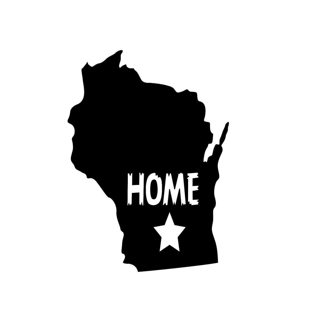 JB Print Magnet Wisconsin Home Vinyl Decal Sticker Car Waterproof Car Decal Magnetic Bumper Sticker 5"