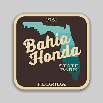 JB Print Magnet Bahia Honda State Park Sticker Explore Wanderlust Camping Florida Vinyl Decal Sticker Car Waterproof Car Decal Magnetic Bumper Sticker 5"