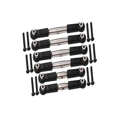 GPM For Arrma Granite 4X4 / Big Rock Crew Cab 4X4 Upgrade Parts Stainless Steel Adjustable Tie Rods - 6Pc Set