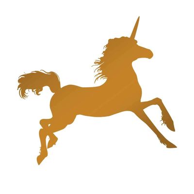 Dark Spark Decals Mythical Unicorn Gallup 10 inch Copper Indoor Outdoor Vinyl Decal