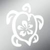 JB Print Magnet Hibiscus Turtle Vinyl Decal Sticker Car Waterproof Car Decal Magnetic Bumper Sticker 5" view 1