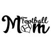 JB Print Magnet Football Mom Vinyl Decal Sticker Car Waterproof Car Decal Magnetic Bumper Sticker 5" view 1