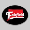 JB Print Magnet Fairfield Connecticut Red Black Oval Vinyl City College University Vinyl Decal Sticker Car Waterproof Car Decal Magnetic Bumper Sticker 5" view 1