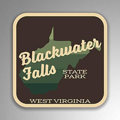 JB Print Magnet Blackwater Falls State Park Explore Wanderlust Camp West Virginia Vinyl Decal Sticker Car Waterproof Car Decal Magnetic Bumper Sticker 5"