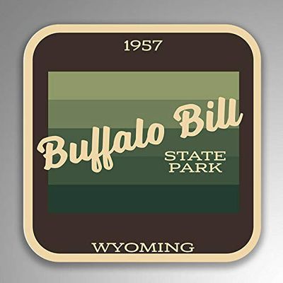 JB Print Magnet Buffalo Bill State Park Explore Wanderlust Camping Hiking Vinyl Decal Sticker Car Waterproof Car Decal Magnetic Bumper Sticker 5"