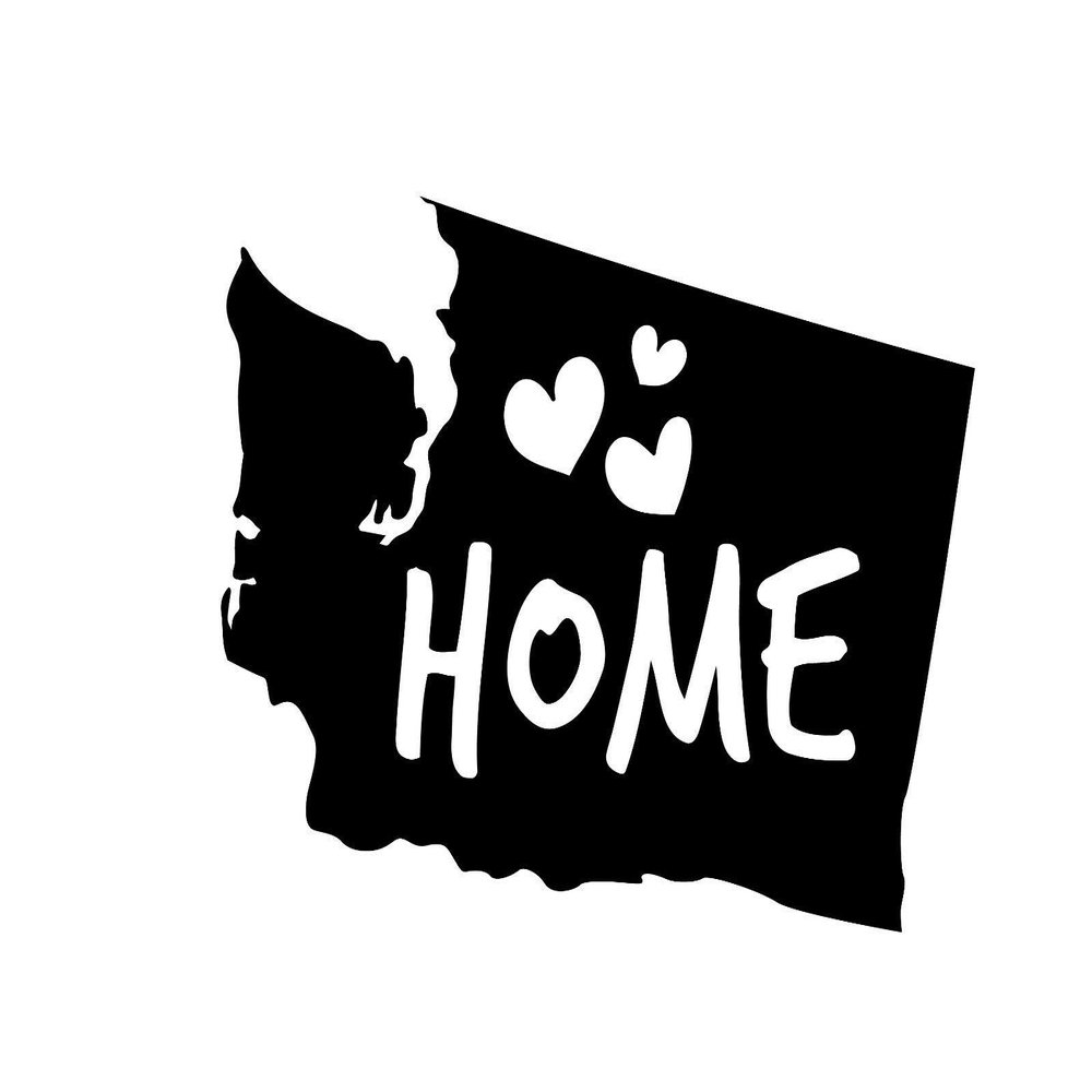 JB Print Magnet Love Washington Home Vinyl Decal Sticker Car Waterproof Car Decal Magnetic Bumper Sticker 5"