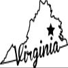JB Print Magnet State of Virginia Script Vinyl Decal Sticker Car Waterproof Car Decal Magnetic Bumper Sticker 5" view 1