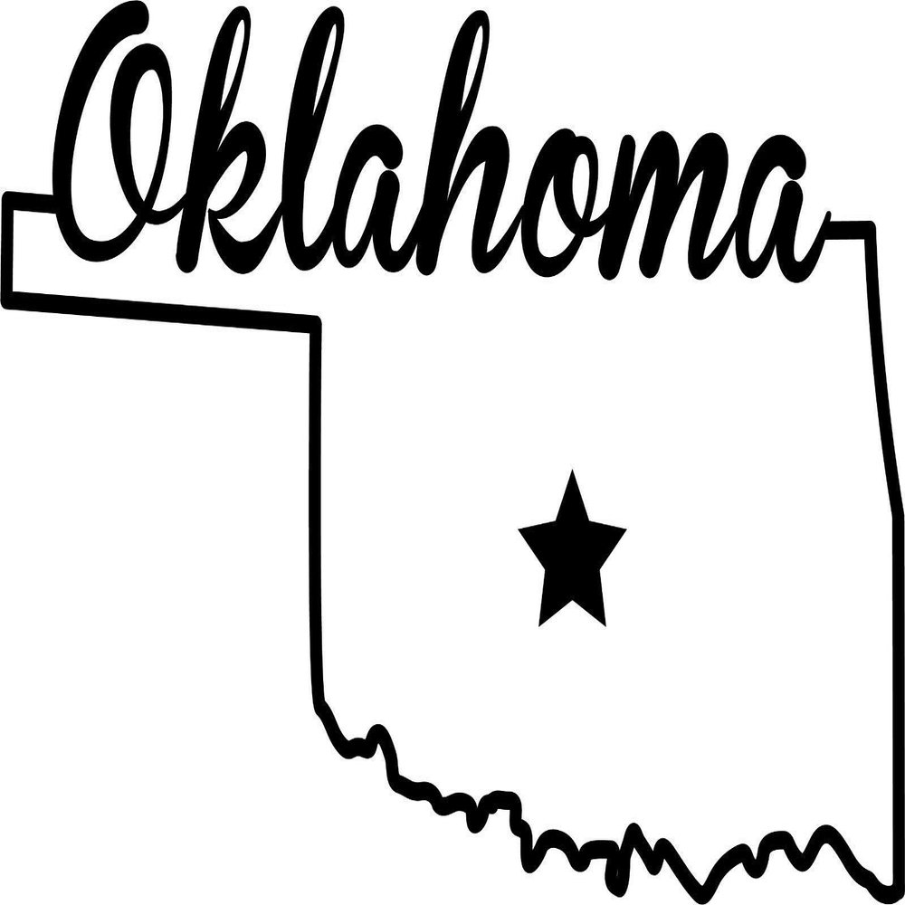 JB Print Magnet State of Oklahoma Script Vinyl Decal Sticker Car Waterproof Car Decal Magnetic Bumper Sticker 5"