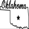 JB Print Magnet State of Oklahoma Script Vinyl Decal Sticker Car Waterproof Car Decal Magnetic Bumper Sticker 5" view 1