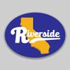 JB Print Magnet Riverside California Oval Vinyl City Town College University Vinyl Decal Sticker Car Waterproof Car Decal Magnetic Bumper Sticker 5" view 1