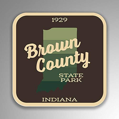 JB Print Magnet Brown County State Park Explore Wanderlust Camping Hiking Vinyl Decal Sticker Car Waterproof Car Decal Magnetic Bumper Sticker 5"