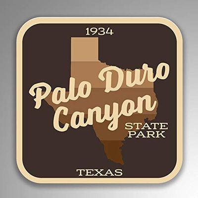 JB Print Magnet Palo Duro Canyon State Park Explore Wanderlust Camping Hiking Vinyl Decal Sticker Car Waterproof Car Decal Magnetic Bumper Sticker 5"