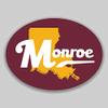 JB Print Magnet Monroe Louisiana Oval Vinyl City Town College University Vinyl Decal Sticker Car Waterproof Car Decal Magnetic Bumper Sticker 5" view 1