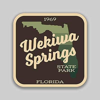 JB Print Magnet Wekiwa Springs State Park Sticker Explore Wanderlust Camping Florida Vinyl Decal Sticker Car Waterproof Car Decal Magnetic Bumper Sticker 5"
